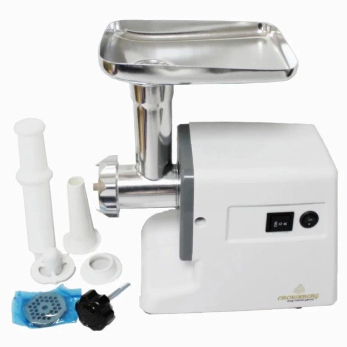 М'ясорубка для овочів Crownberg CB-4211, Електром'ясорубка для дому електрична з насадками AY-16