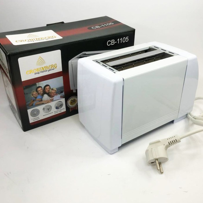 Якісний тостер для дому Crownberg, Електротостер побутовий, Тостер з декількома відсіками DJ-76