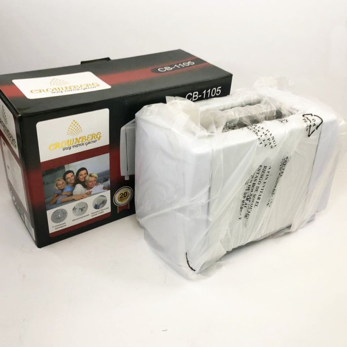 Якісний тостер для дому Crownberg, Електротостер побутовий, Тостер з декількома відсіками DJ-76