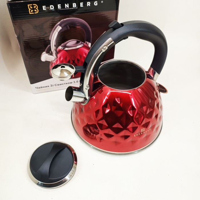Чайник на кухню 3 л Edenberg EB-8833 3Л, Сучасний чайник зі свистком зі свистком для кип'ятіння CT-70