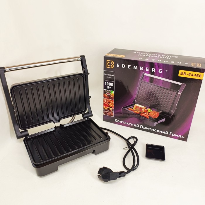 Притискний гриль з піддоном, Гриль для шаурми настільний для приготування м'яса і риби MK-42