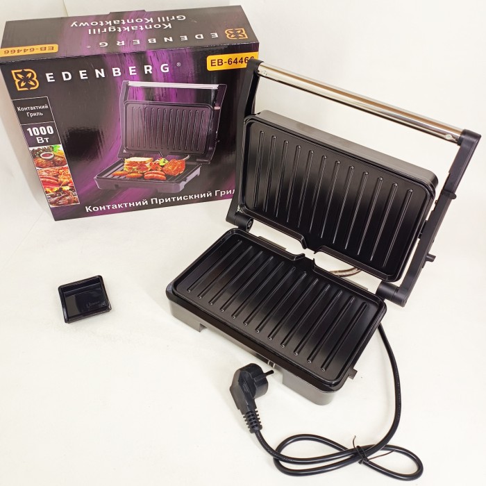 Притискний гриль з піддоном, Гриль для шаурми настільний для приготування м'яса і риби MK-42