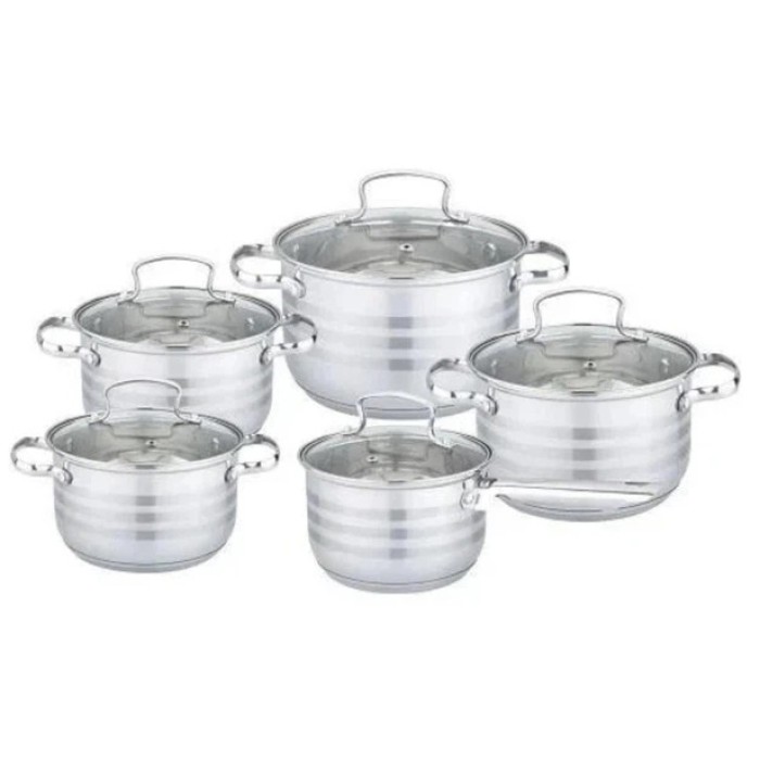 Набір посуду Edenberg EB-4074 із капсульним дном нержавіюча сталь 10 предметів JH-55
