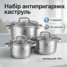 Набір каструль з антипригарним покриттям, Набір каструль преміум вищої якості RH-58