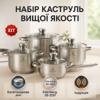 Хороший набір каструль, Набір каструль зі сталі високих Модні набори посуду RL-64