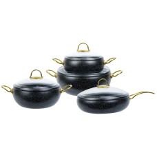 Набір кухонного посуду Edenberg EB-12948 8 предметів з мармуровим антипригарним покриттям CV-56