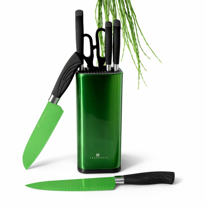 Набір ножів Edenberg EB-11027 7 предметів Green KP-94