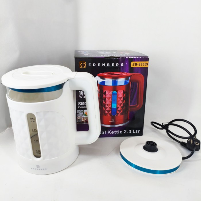 Компактний електричний чайник для дому Edenberg, Електричний чайник безшумний Тихий побутовий QJ-99