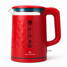Електрочайник скляний Edenberg EB-83559 2.3л 1500Вт Red