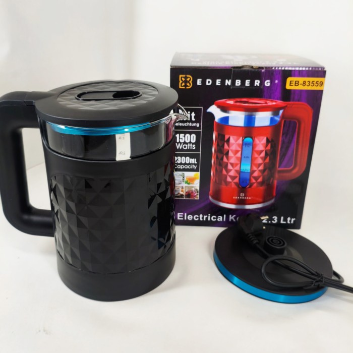 Потужний побутовий електрочайник Edenberg, Електричний чайник із сучасним зовнішнім виглядом ZS-19