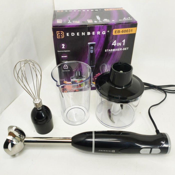 Блендер для дитячого пюре для дому, Блендер з подрібнювачем зручний кухні з тихим режимом OB-34