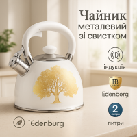 Чайник для плити зі свистком для чаю, Елегантний чайник з нержавіючої сталі зі свистком CH-63