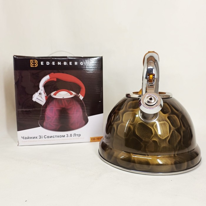 Чайник зі свистком бакелітовою ручкою Edenberg, Хороший чайник зі свистком для дому HZ-45