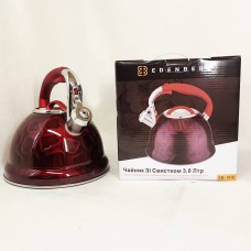 Чайник для газових плит, Чайник газовий красивий Якісний з нержавіючої сталі зі свистком IZ-17