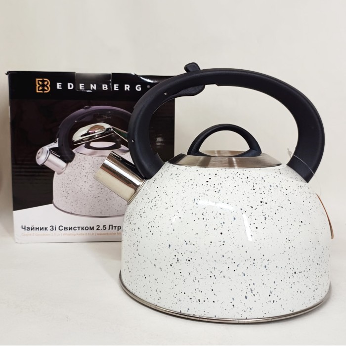Функціональний чайник зі сталі зі свистком Edenberg Чайник для плити свистком для чаю NP-40