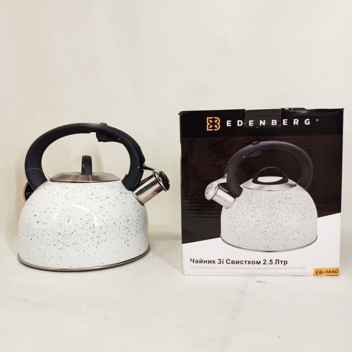 Функціональний чайник зі сталі зі свистком Edenberg Чайник для плити свистком для чаю NP-40