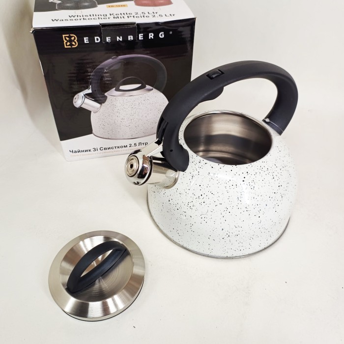 Функціональний чайник зі сталі зі свистком Edenberg Чайник для плити свистком для чаю NP-40