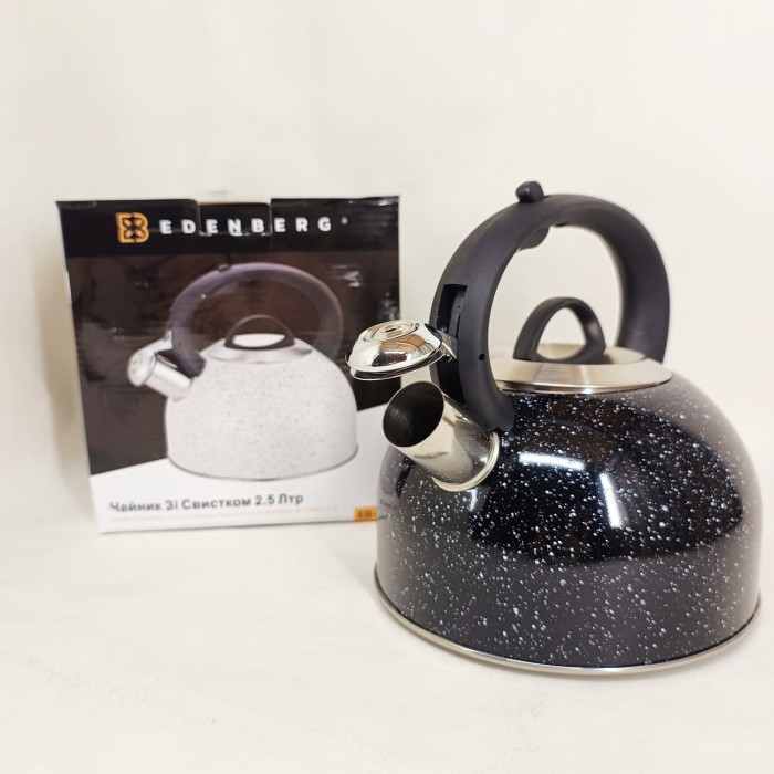 Чайник зі свистком для електроплити Edenberg, Практичний чайник для газової плити EW-26