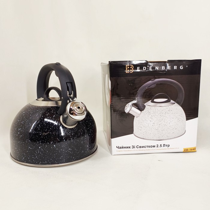 Чайник зі свистком для електроплити Edenberg, Практичний чайник для газової плити EW-26