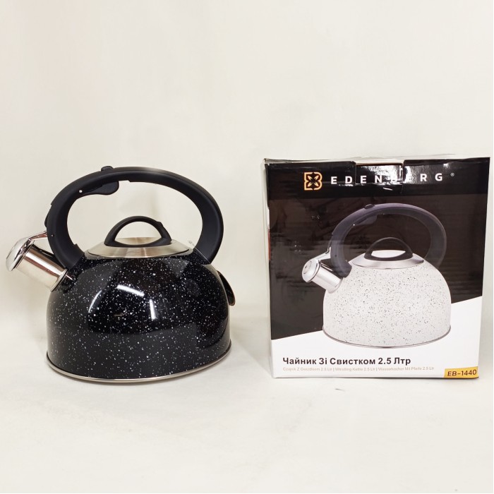 Чайник зі свистком для електроплити Edenberg, Практичний чайник для газової плити EW-26