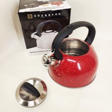 Чайник газовий 3 літри Edenberg, Чайник на плиту для кухні Практичний для газової плити UK-17
