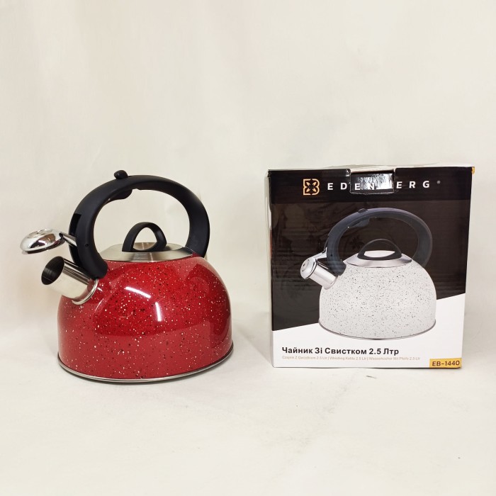 Чайник газовий 3 літри Edenberg, Чайник на плиту для кухні Практичний для газової плити UK-17