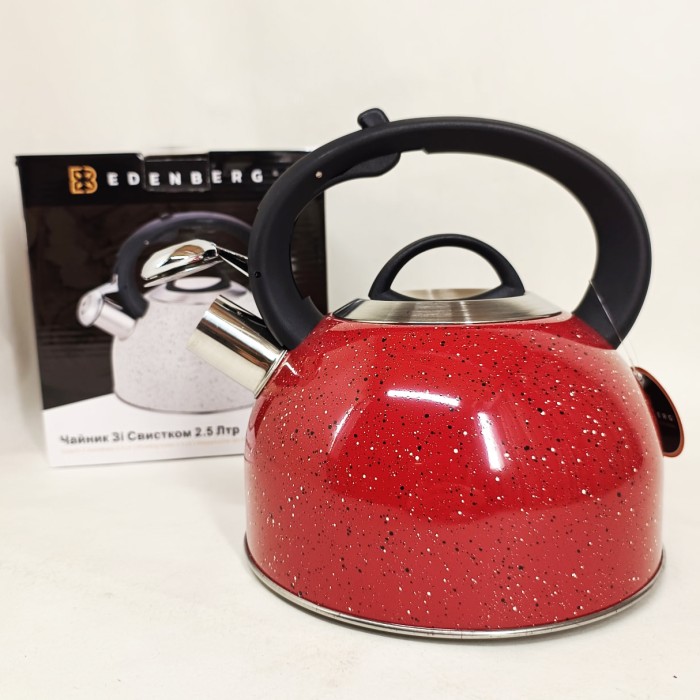 Чайник газовий 3 літри Edenberg, Чайник на плиту для кухні Практичний для газової плити UK-17