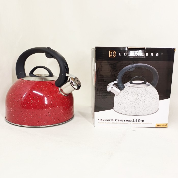 Чайник газовий 3 літри Edenberg, Чайник на плиту для кухні Практичний для газової плити UK-17