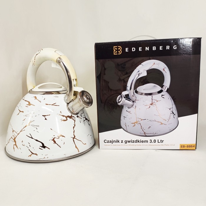 Чайник для газових плит, Якісний чайник з нержавіючої сталі зі свистком газовий 3 літри CF-34