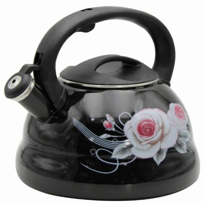 Нержавіючі чайники зі свистком Edenberg EB-12610 3л, Чайник зі свистком для дому, Чайник на кухню 3 л NX-48