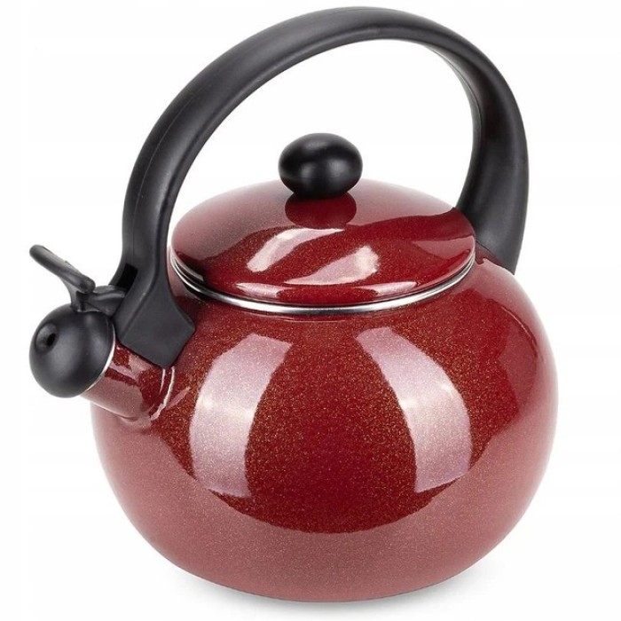 Чайник з нержавіючої сталі з бакелітовою ручкою Edenberg, Чайник зі свистком для кип'ятіння AX-85