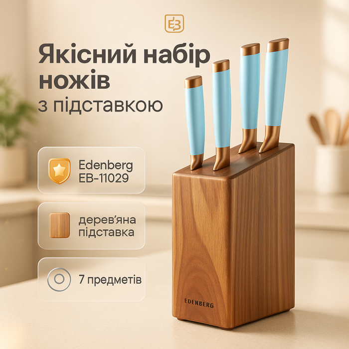 Кухонний набір ножів для нарізання, Кухонні ножі з хорошої сталі, Ножі для кухонних потреб QX-54