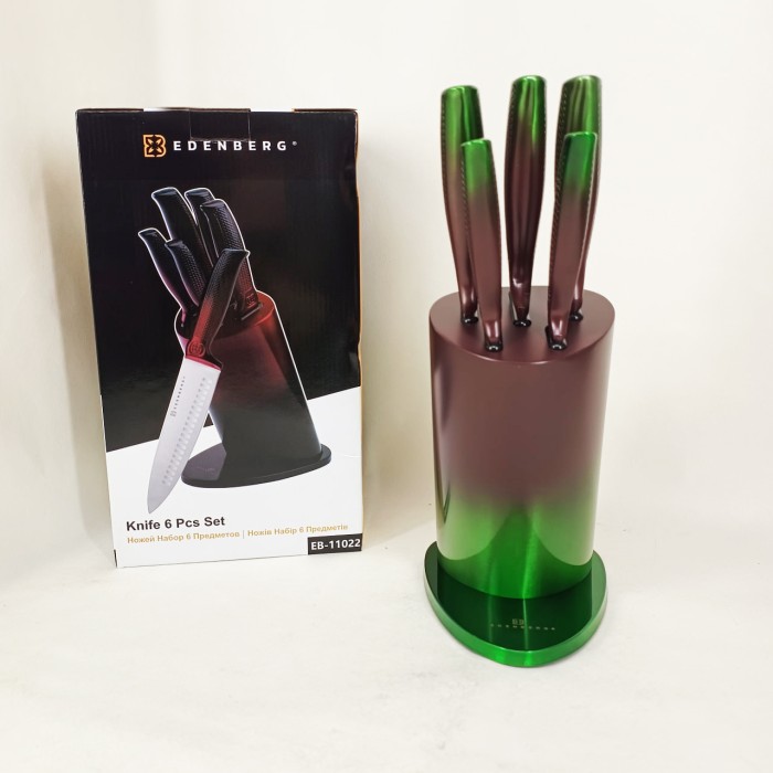 Набір ножів Edenberg EB-11022 6 предметів Brown