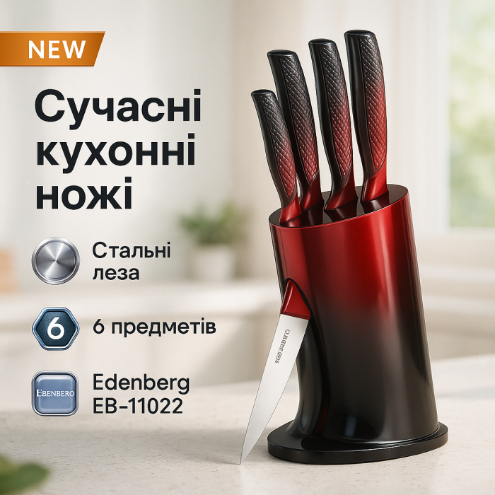Набір ножів для гурманів і кулінарів, Набір литих ножів для кухні кухонних кухарів EW-45