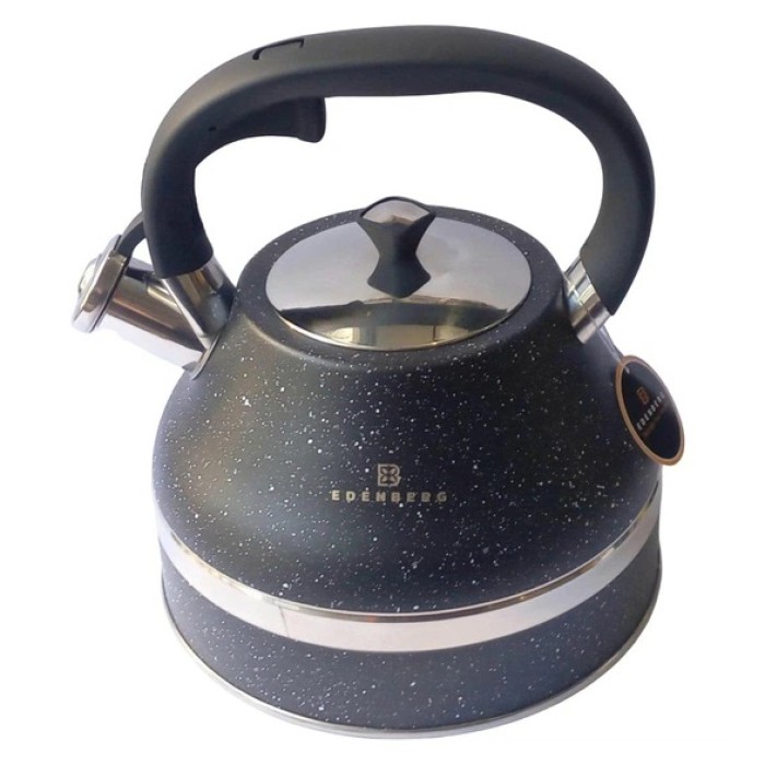 Чайник зі свистком бакелітовою ручкою Edenberg, Чайник з нержавіючої сталі з бакелітовою ручкою OA-12