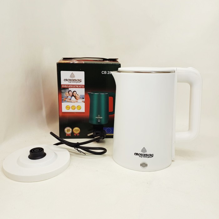 Бездротовий електричний чайник Crownberg CB-2845, Якісний електричний чайник для дому IN-18