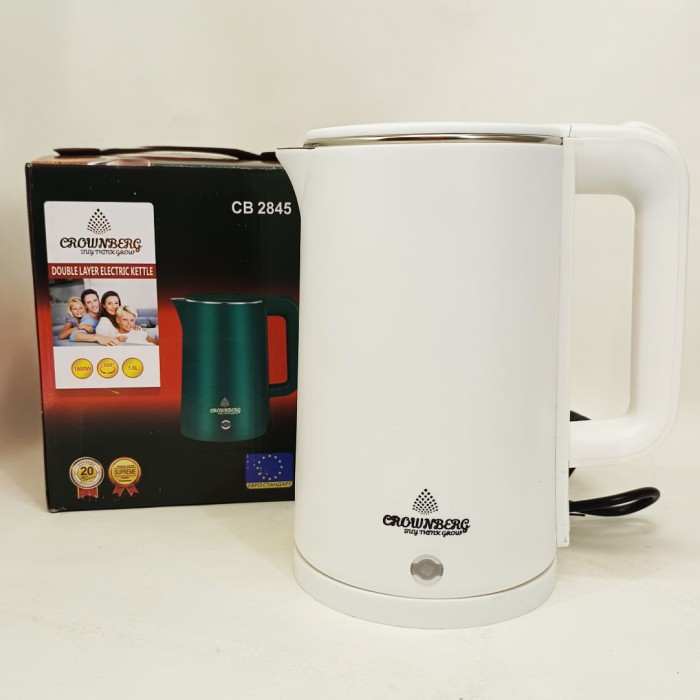 Бездротовий електричний чайник Crownberg CB-2845, Якісний електричний чайник для дому IN-18