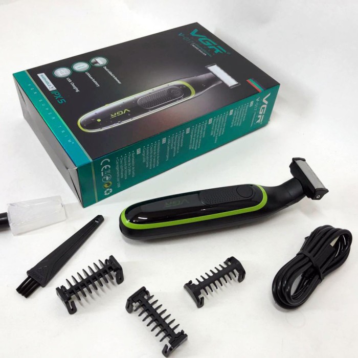 Професійна чоловіча бритва з тримером VGR V-017, Бритва професійна для гоління, Бритви акумуляторні QD-50