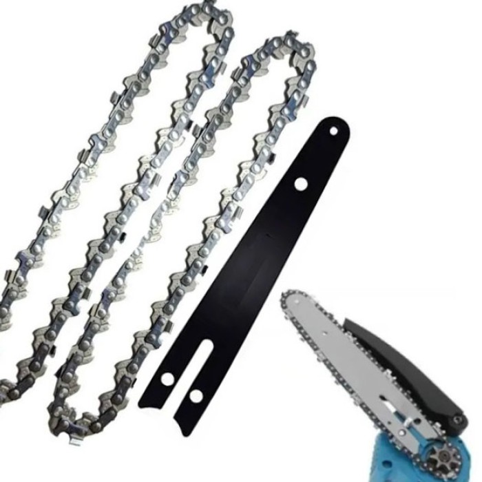 Комплект шини 20 см плюс 2 ланцюги крок 1/4 по 47 зубів для акумуляторної пилки PX-97