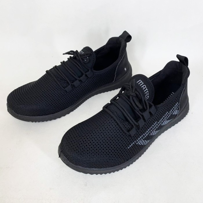 Чоловічі кросівки літо чорні, Повсякденні кросівки чоловічі літні, Взуття чоловіче літнє YJ-59