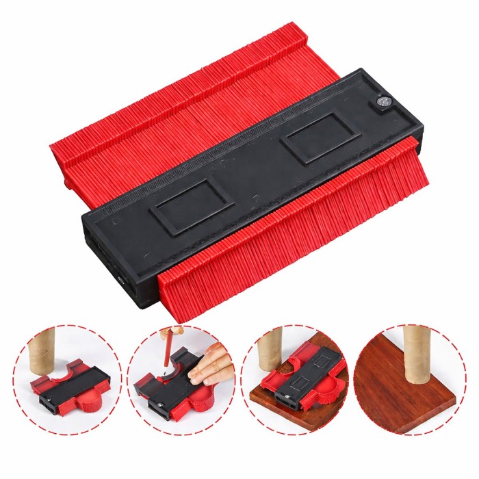 Шаблон для вимірювання контурів Wolfcraft Red AH-48