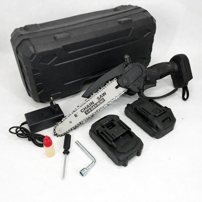 Ланцюгова мініпила з акумулятором, Ручна міні-пила акумуляторна для обрізки дерев JN-53