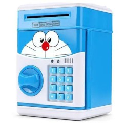 Дитяча скарбничка-сейф UKC електронна Minion з кодовим замком та купюроприймачем Банкомат для грошей Синій RZ-79