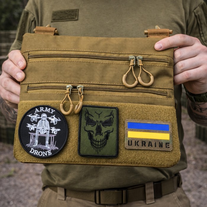 Тактична сумка з шевроном, Чоловіча сумка крос-боді Нагрудна розвантаження LU-93