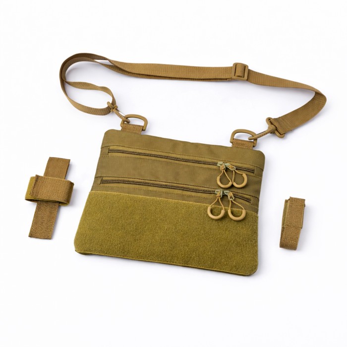 Тактична сумка з шевроном, Чоловіча сумка крос-боді Нагрудна розвантаження LU-93