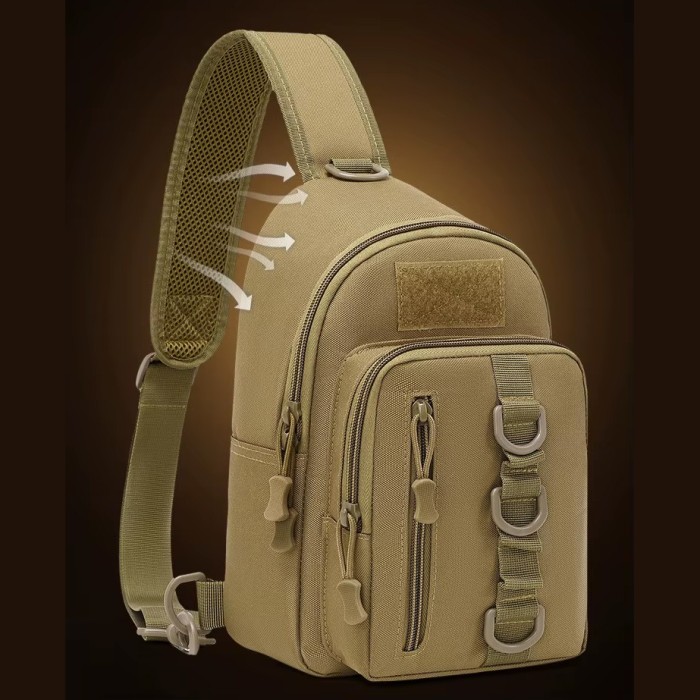 Сумка крос-боді середньої жорсткості, Чоловічі сумки через плече, Чоловіча вулична сумка через плече NZ-84