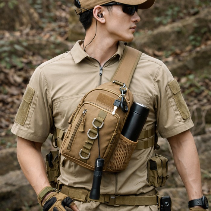 Сумка крос-боді середньої жорсткості, Чоловічі сумки через плече, Чоловіча вулична сумка через плече NZ-84