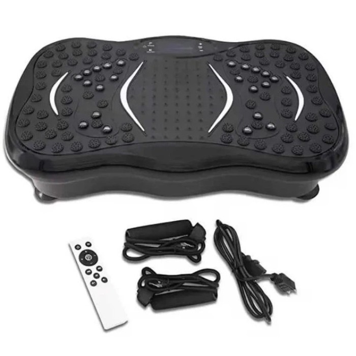 Тренувальна фітнес віброплатформа з Bluetooth пультом та еспандерами WE-60