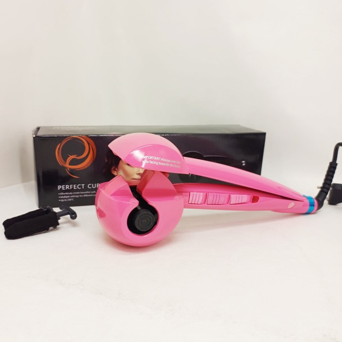 Щипці BALALISI Perfect Curl спіральна плойка для завивки волосся, міні плойка гофре, стайлер для укладання Pink