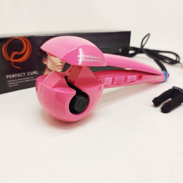 Щипці BALALISI Perfect Curl спіральна плойка для завивки волосся, міні плойка гофре, стайлер для укладання Pink
